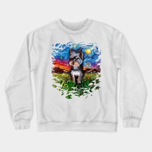 Yorkie Night 2 Crewneck Sweatshirt